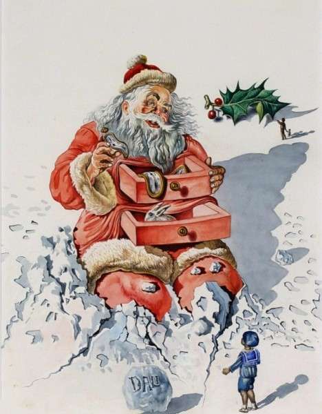 Рождественские открытки Сальвадора Дали — праздничное настроение от гения сюрреализма